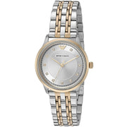 Emporio Armani Alpha Silver Dial Two Tone Steel Strap Watch for Women - AR1962