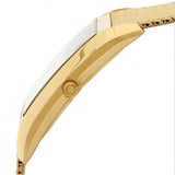 Emporio Armani Super Slim Quartz White DIal Gold Mesh Bracelet Watch For Women - AR2017