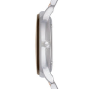Emporio Armani Classic Beige Dial Two Tone Steel Strap Watch for Men - AR2070
