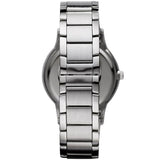 Emporio Armani Classic Quartz White Dial Silver Steel Strap Watch For Men - AR2430