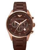 Emporio Armani Sport Chronograph Brown Dial Brown Steel Watch For Men - AR5890