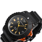 Emporio Armani Sportivo Quartz Black Dial Black Silicone Strap Watch For Men - AR5969