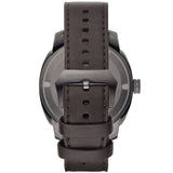 Emporio Armani Delta Chronograph Brown Dial Brown Leather Strap Dial Watch For Men - AR6055