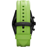 Emporio Armani Sports Analog Black Dial Green Rubber Strap Watch For Men - AR6115