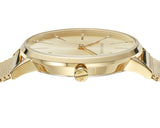 Armani Exchange Lola Analog Gold Dial Gold Mesh Strap Watch For Women - AX5536