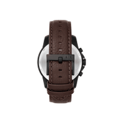 Armani Exchange Outerbanks Chronograph Black Dial Brown Leather Strap Watch For Men - AX1732
