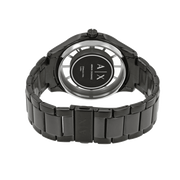 Armani Exchange Hampton Chronograph Black Dial Black Steel Strap Watch For Men - AX2189