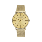 Armani Exchange Lola Analog Gold Dial Gold Mesh Strap Watch For Women - AX5536