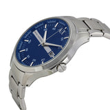 Armani Exchange Hampton Chronograph Blue Dial Silver Steel Strap Watch For Men - AX2132