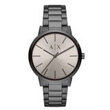 Armani Exchange Cayde Analog Grey Dial Grey Steel Strap Watch For Men  - AX2722