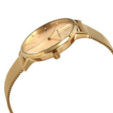 Armani Exchange Lola Analog Gold Dial Gold Mesh Strap Watch For Women - AX5536