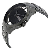 Armani Exchange Hampton Chronograph Black Dial Black Steel Strap Watch For Men - AX2189