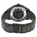 Armani Exchange Hampton Chronograph Black Dial Black Steel Strap Watch For Men - AX2189