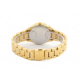 Michael Kors Lauryn White Dial Gold Steel Strap Watch for Women - MK3899