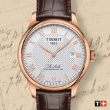 Tissot Le Locle Powermatic 80 Silver Dial Brown Leather Strap Jam Tangan Untuk Pria - T006.407.36.033.00
