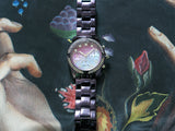 Guess Confetti Diamonds Purple Dial Purple Steel Strap Watch for Women - W0774L4