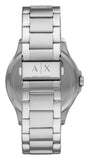 Armani Exchange Hampton Chronograph Black Dial Silver Steel Strap Watch For Men - AX2103