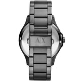 Armani Exchange Hampton Chronograph Grey Dial Grey Steel Strap Watch For Men - AX2135