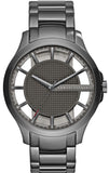 Armani Exchange Hampton Chronograph Grey Dial Grey Steel Strap Watch For Men - AX2188