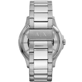 Armani Exchange Hampton Chronograph Grey Dial Silver Steel Strap Watch For Men - AX2405