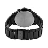 Armani Exchange Chronograph Black Dial Black Steel Strap Watch For Men - AX2429