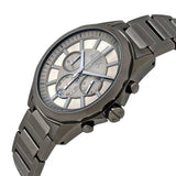 Armani Exchange Drexler Chronograph Grey Dial Grey Steel Strap Watch For Men - AX2603