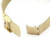 Armani Exchange Lola Analog Gold Dial Gold Mesh Strap Watch For Women - AX5536