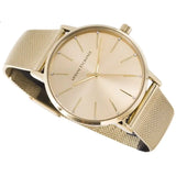 Armani Exchange Lola Analog Gold Dial Gold Mesh Strap Watch For Women - AX5536