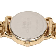 Coach Delancey Black Dial Gold Stainless Steel Strap Watch For Women - 14502813