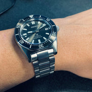 Seiko Prospex 1965 Modern Re Interpretation Automatic Black Dial Silver Steel Strap Watch For Men - SPB143J1