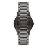 Emporio Armani Meccanico Automatic Black Dial Black Steel Strap Watch For Men - AR60010