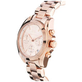 Michael Kors Bradshaw Chronograph Rose Gold Dial Rose Gold Steel Strap Watch for Women - MK5799