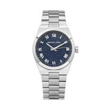 Michael Kors Channing Midnight Blue Dial Silver Steel Strap Watch for Women - MK6113