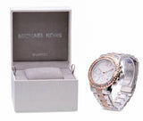 Michael Kors Everest Chronograph Silver Dial Two Tone Steel Strap Watch For Women - MK6975