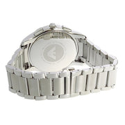 Emporio Armani Valente Chronograph Quartz Black Dial Silver Steel Strap Watch For Men - AR11083