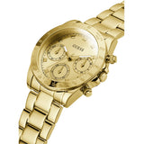 Guess Eclipse Gold Dial Gold Steel Strap Watch for Women - GW0314L2