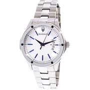 Maserati Circuito Silver Dial Silver Steel Strap Watch For Men - R8853127001
