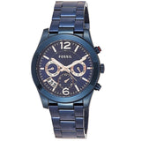 Fossil Perfect Boyfriend Multifunction Blue Dial Blue Steel Strap Watch for Women - ES4093