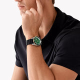 Michael Kors Maritime Analog Green Dial Black Silicone Strap Watch for Men - MK9158