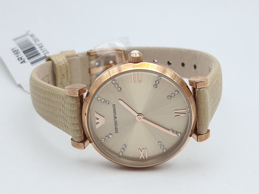 1990s ミラノ黄金期 EMPORIO ARMANI イタリア製 本革 レザー Vintage 1990's Emporio Armani Classic Tank Men's Quartz Watch