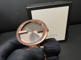 Gucci Interlocking XL Brown Dial Brown Steel Strap Watch For Men - YA133211