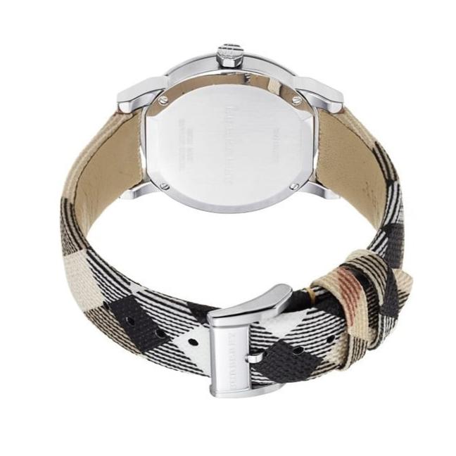 Burberry The City Silver Dial Brown Leather Strap Watch for  display picture 1