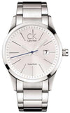 Calvin Klein Bold Silver Dial Silver Steel Strap Watch for Men - K2246120