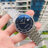 Jam Tangan Pria Tissot Luxury Powermatic 80 Dial Hitam dengan Tali Baja Perak - T086.407.11.051.00