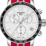 Tissot Quickster Chronograph NBA Houston Rockets Special Edition White Dial Two Tone NATO Strap Watch for Men - T095.417.17.037.12