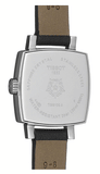 Tissot Lovely Square Quartz Diamonds Black Dial Jam Tangan Tali Kulit Hitam Untuk Wanita - T058.109.16.056.00
