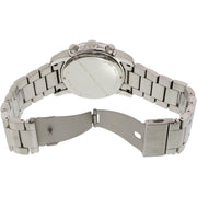Marc Jacobs Larry Chronograph Black Dial Silver Steel Strap Watch for Men - MBM5050