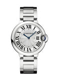 Cartier Ballon Bleu De Cartier Silver Dial Silver Steel Strap Watch for Women - W69011Z4