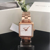 Michael Kors Lake Quartz White Dial Rose Gold Steel Strap Watch For Women - MK3645