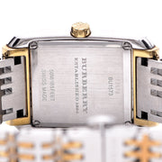 Burberry Nova Checked White Dial Two Tone Stainless Steel Strap Watch for Women - BU1573